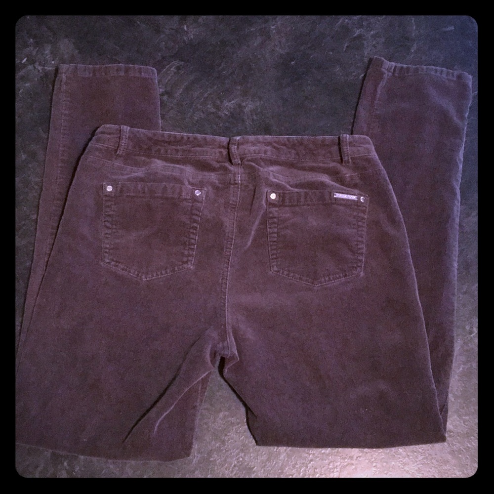 Michael Kors Slate Gray Corduroy Tapered Pants
